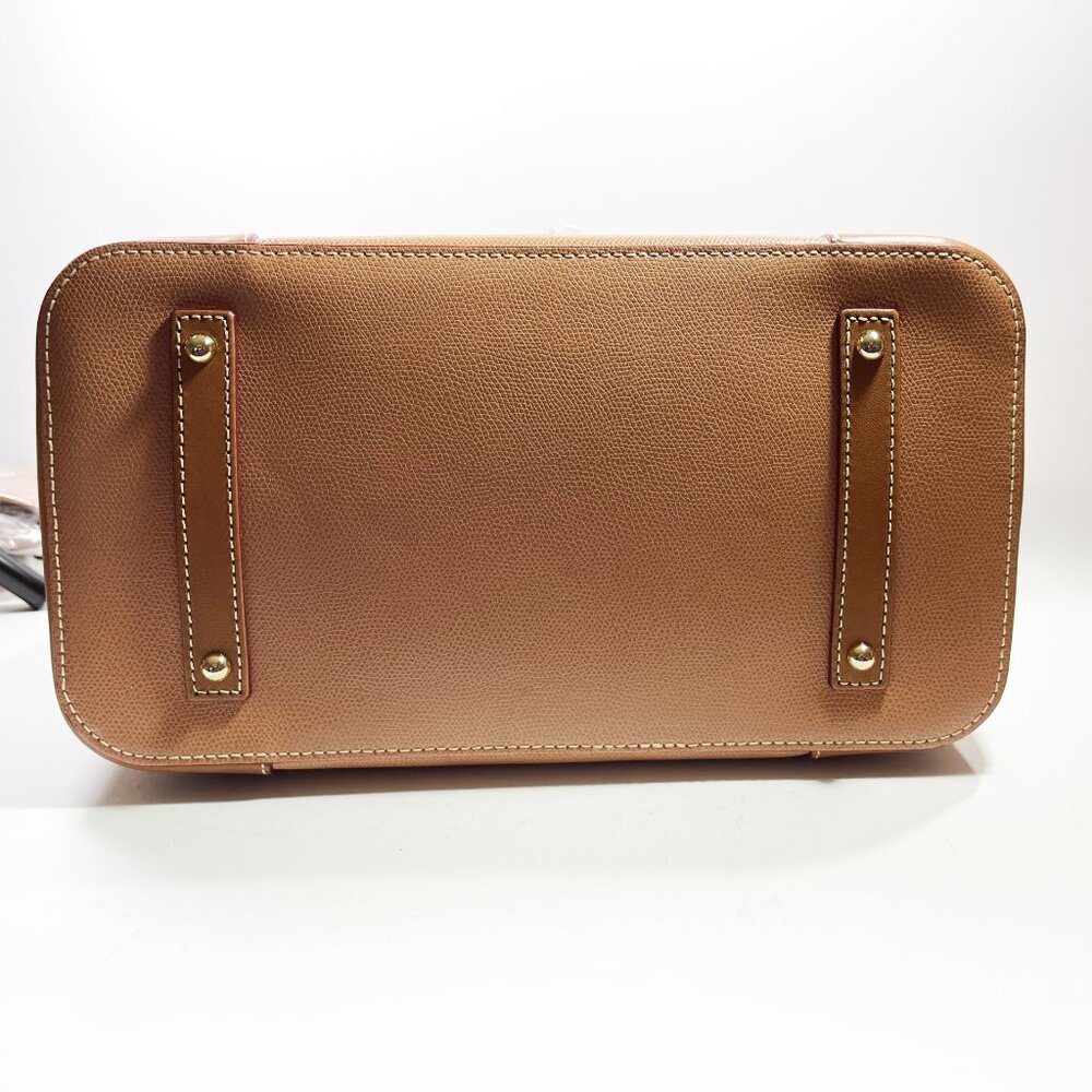 DOONEY & BOURKE Shelby Shopper Tan Shoulder Handbag Tote Leather LF36C - Picture 5 of 12